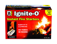 B & K Products Ignite-O Wax Organic No Greasy Residue Indoor/Outdoor Fire Starter 15 min. Burn