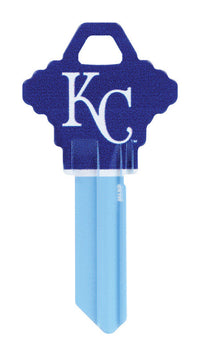 Hillman Kansas City Royals Painted Key House/Office Universal Key Blank 68 SC1 Single (Pack of 6).