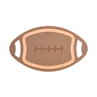 Epicurean Football 20 in. L X 12 in. W X 0.25 in. T Wood Fiber Cutting Board (Pack of 4).