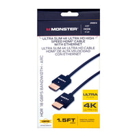 Monster Just Hook It Up 1.5 ft. L High Speed Cable with Ethernet HDMI