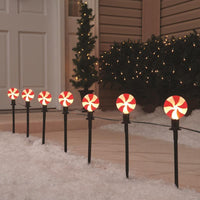 Celebrations Red/White Peppermint Candy Pathway Decor