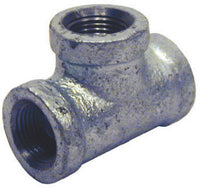 STZ Industries 1-1/4 in. FIP each X 1-1/4 in. D FIP 1-1/4 in. D FIP Galvanized Malleable Iron Tee