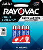 Rayovac High Energy AAA Alkaline Batteries 4 pk Carded