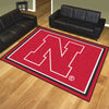 University of Nebraska 8ft. x 10 ft. Plush Area Rug