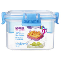 Sistema 13.53 oz Clear Food Storage Container 1 pk