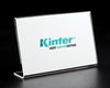 Kinter Clear Plastic Counter Slant Back Sign Holder