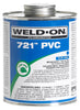 Weld-On 721 Blue Solvent Cement For PVC 16 oz