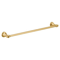 Brushed gold towel bar