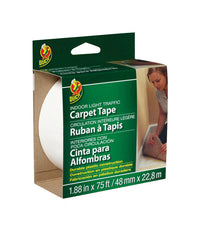 Duck 1.88 in. W X 75 ft. L Reversible Scrim Indoor Carpet Tape