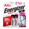 Energizer Max Premium AA Alkaline Batteries 2 pk Carded (Pack of 12)