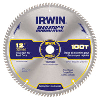 Irwin Marathon 12 in. D X 1 in. Carbide Circular Saw Blade 100 teeth 1 pk