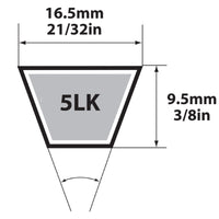 V Belt 5/8"X52"