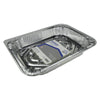 Home Plus Durable Foil 11-7/8 in. W x 16-5/8 in. L All Purpose Pan Silver 1 pk (Pack of 12)