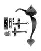 Acorn Matte Black Forged Iron Rim Latch