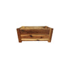 Crate-Style Wood Planter, 20.5 x 10.25-In.