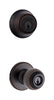 Kwikset Polo Venetian Bronze Entry Knob and Single Cylinder Deadbolt 1-3/4 in.