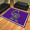 MLB - Colorado Rockies 8ft. x 10 ft. Plush Area Rug