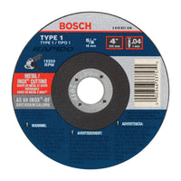 Bosch Rapido 4 in. D X 5/8 in. S Aluminum Oxide Abrasive Cut-Off Wheel (Pack of 25)