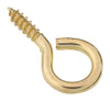 National Hardware 0.14 in. D X 1-3/8 in. L Polished Brass Screw Eye 20 lb. cap. 4 pk