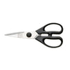 Chicago Cutlery Black/Silver Satin Stainless Steel Classic Kitchen Scissors with Plastic Handle