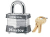 Master Lock 3KA 1-9/16 in. W Laminated Steel 4-Pin Cylinder Padlock Keyed Alike