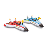 Intex Assorted Color Vinyl Inflatable Water Gun Plane Ride-on Pool Float 46 x 46 in. for Age 3+ Year