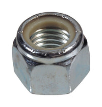 Hillman M8-1.25 mm Zinc-Plated Steel Metric Nylon Lock Nut 50 pk