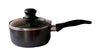 Bene Casa Aluminum Sauce Pan With Lid 2 qt Black