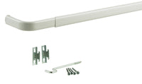 Kenney Enamel White Curtain Rod 48 in. L X 86 in. L