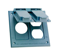 Sigma Engineered Solutions Square Metal 2 gang Combo Box Cover