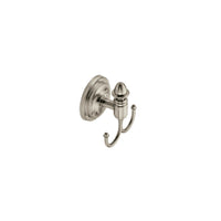 BRUSHED NICKEL DOUBLE ROBE HOOK