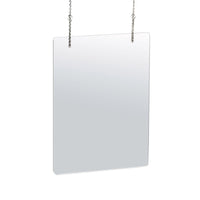 Azar 31.5 in. H x 23.5 in. W Clear Hanging Cashier Shield 2 pk