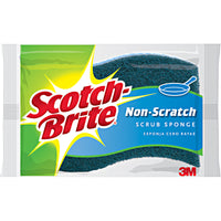 3M Scotch-Brite Delicate, Light Duty Sponge 4.4 in. L 2 pk