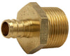 SharkBite 1/2 in. Barb X 3/4 in. D MPT Brass Pex Adapter