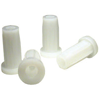 Round Caster Sockets, Plastic, 9/16 OD x 5/16-In. ID, 4-Pk.