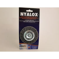 Dico Nylon NYALOX Coarse Crimped Mandrel Mounted Wheel Brush 3 Dia. in. 2500 RPM