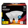 Feit Enhance PAR38 E26 (Medium) LED Bulb Bright White 90 Watt Equivalence 2 pk