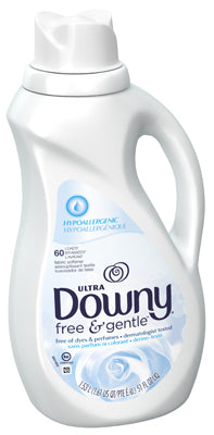 Liquid Fabric Softener, Free & Sensitive, 51-oz.