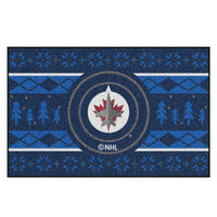 NHL - Winnipeg Jets Holiday Sweater Rug - 19in. x 30in.