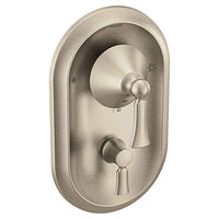 Brushed nickel Posi-Temp(R) with diverter valve trim