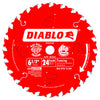 Diablo 6-1/2 in. Dia. x 5/8 in. TiCo Hi-Density Carbide Framing Blade 24 teeth 1 pc. (Pack of 10)