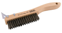 Forney 10-1/4 in. L X 2.75 in. W Scratch Brush Wood 1 pc