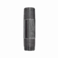 B&K Mueller 1/4 in. MPT x 3 in. L Black Steel Nipple (Pack of 5)