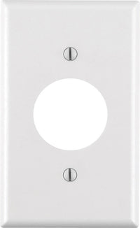 Leviton White 1 gang Plastic Outlet Wall Plate 1 pk (Pack of 25)