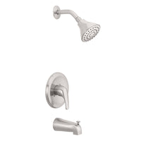 OakBrook 1-Handle Brushed Nickel Tub and Shower Faucet