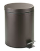 Interdesign 44211 8" X 11" 5 Liter Bronze Step Can With Bucket Insert (Pack of 2).