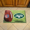 NFL - New York Jets Rubber Scraper Door Mat