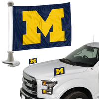 University of Michigan Ambassador Car Flags - 2 Pack