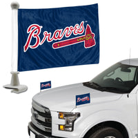 MLB - Atlanta Braves Ambassador Car Flags - 2 Pack