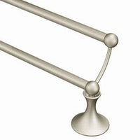 BRUSHED NICKEL 24" DOUBLE TOWEL BAR